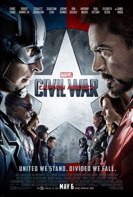Affiche de Captain America : Civil War